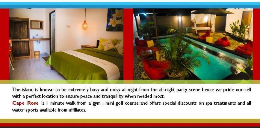 Hotel Cape Rose à Gili Trawangan Extérieur photo